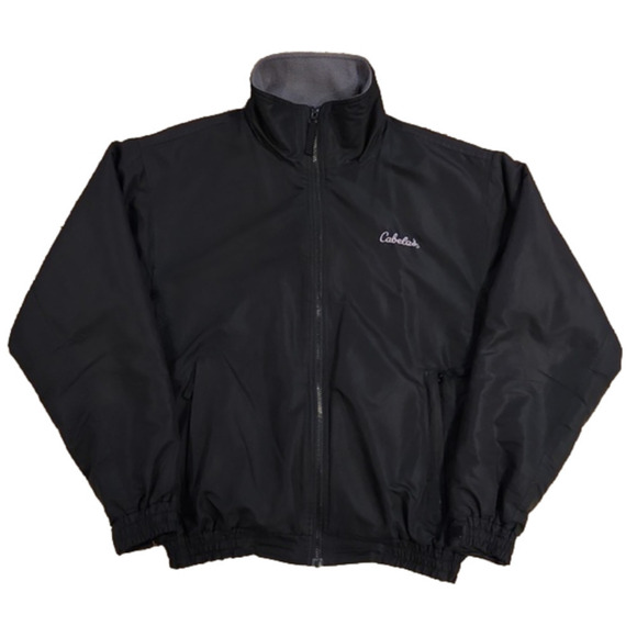 Cabela's Outdoor Gear Black With Gray Liner Winter Coat - Picture 1 of 9